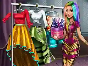 Игра Tris Runway Dolly Dress Up онлайн