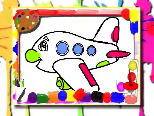 Игра Airplane Coloring Book онлайн