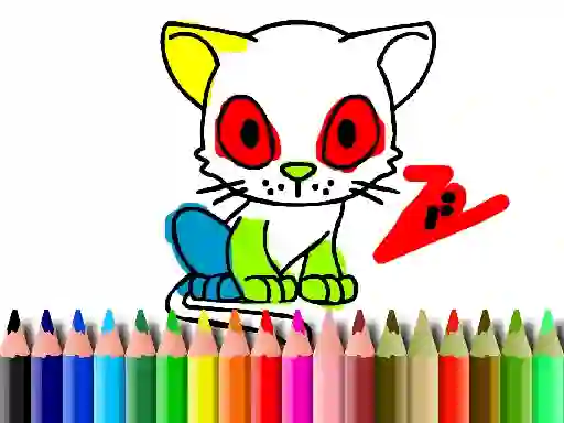 Игра Back To School: Cat Coloring онлайн