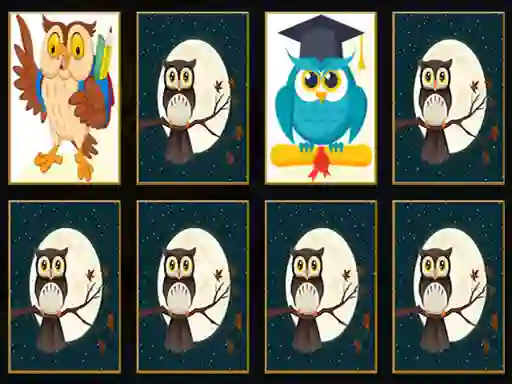 Игра Cute Owl Memory онлайн