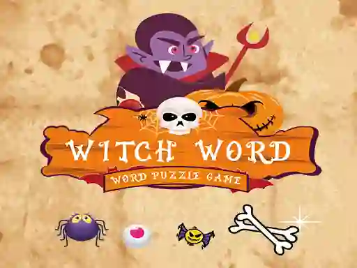 Игра Witch Word Halloween Puzzel Game онлайн