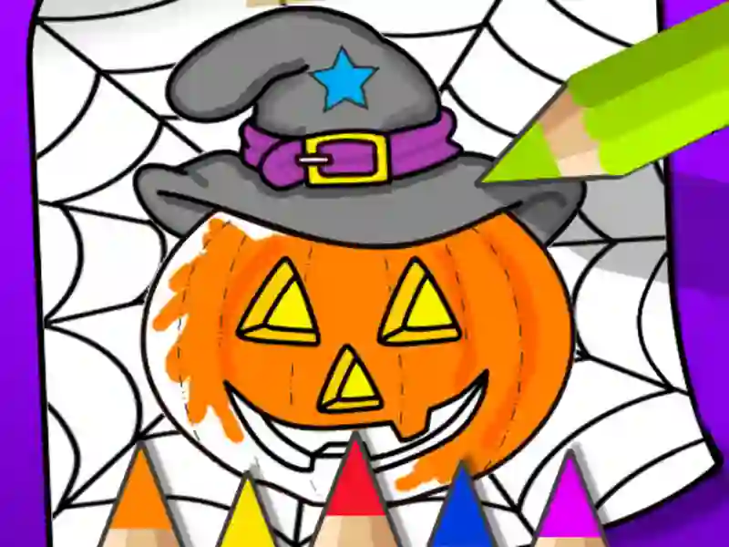 Игра Halloween Coloring Book онлайн