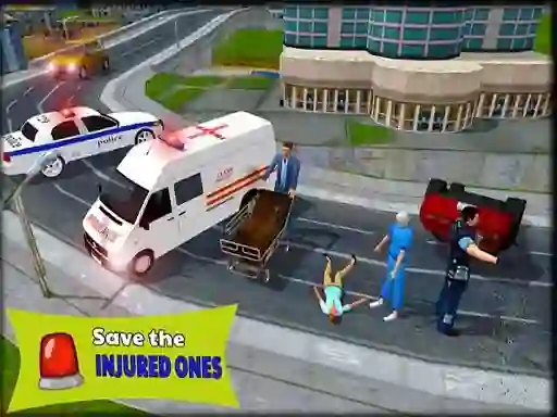 Игра Ambulance Rescue Driver Simulator 2018 онлайн