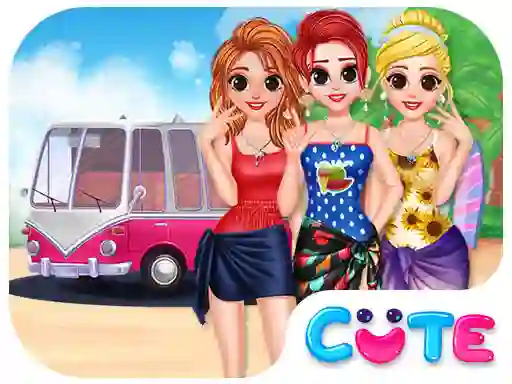Игра Besties Summer Vacation онлайн