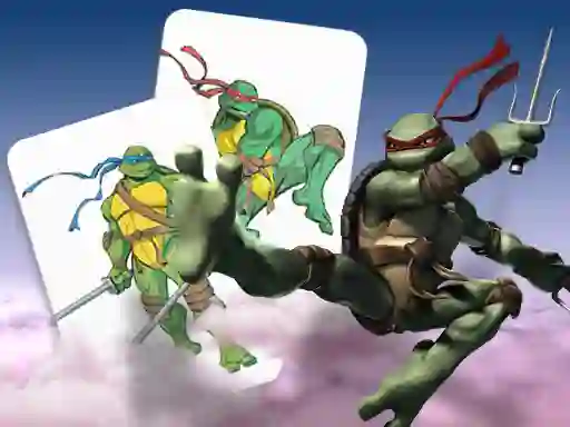 Игра Ninja Turtles Memory card Match онлайн