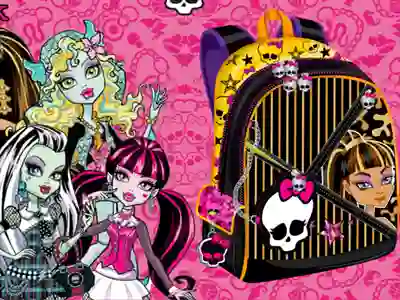 Игра Monster High Backpack Design онлайн