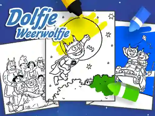 Игра Coloring Alfie The Werewolf онлайн