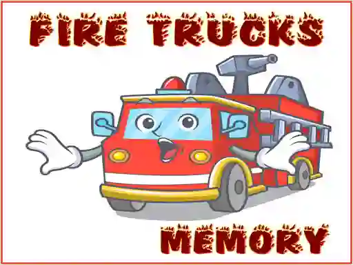 Игра Fire Trucks Memory онлайн