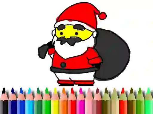 Игра Back To School: Santa Claus Coloring онлайн