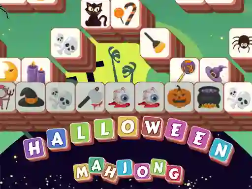 Игра Halloween Mahjong Tiles онлайн