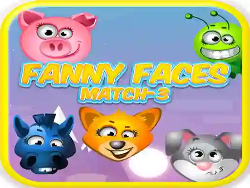 Игра Funny Faces Match-3 онлайн