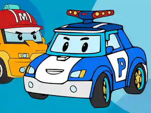 Игра Robocar Coloring Book онлайн