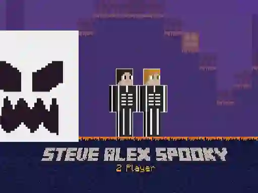 Игра Steve Alex Spooky 2 Player онлайн