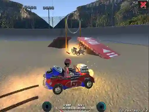 Игра Demolition Cartoon Car Crash Derby онлайн