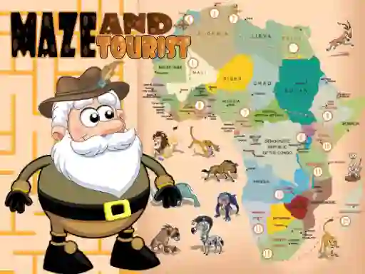 Игра Maze and Tourist онлайн