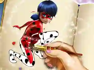 Игра Dotted Girl Coloring Book онлайн