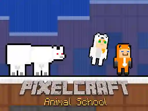 Игра PixelCraft Animal School онлайн