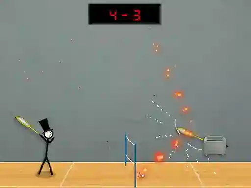 Игра Stick Figure Badminton 3 онлайн