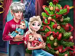 Игра Elsa Family Christmas онлайн