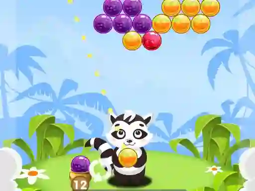Игра Bubble Shooter Raccoon онлайн