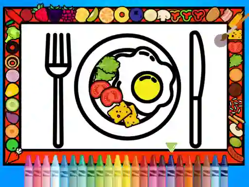 Игра Color and Decorate Dinner Plate онлайн