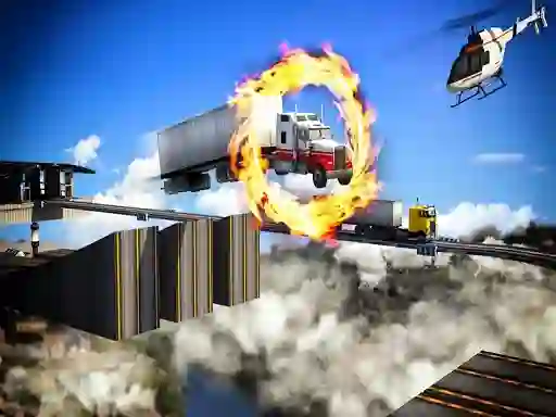 Игра Impossible Truck Driving Stunt Track Parking онлайн