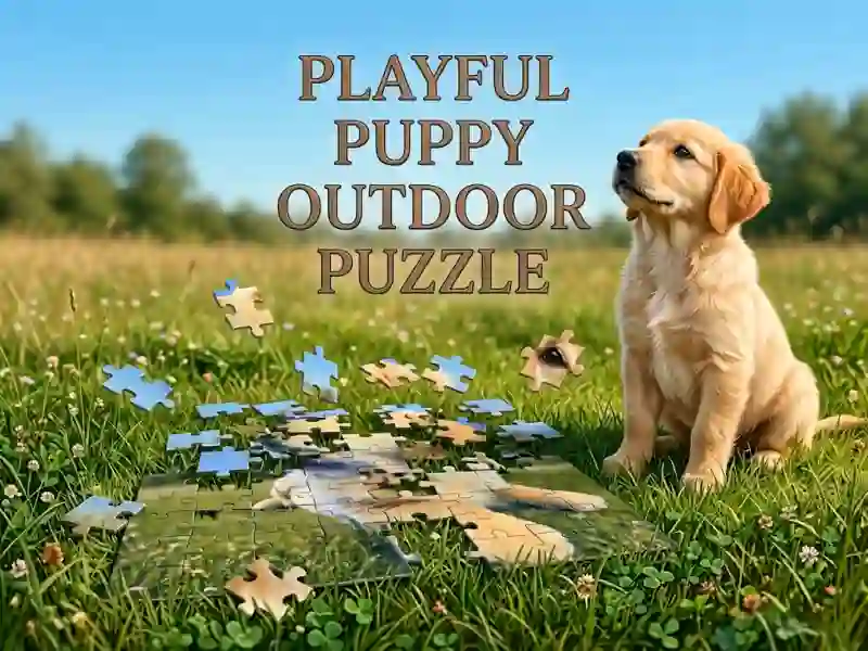 Игра Playful Puppy Outdoor Puzzle онлайн