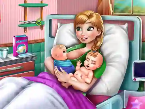 Игра Ice Princess Twins Birth онлайн