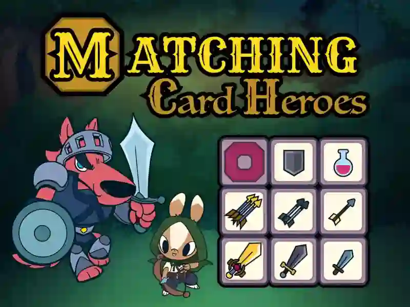 Игра Matching Card Heroes онлайн