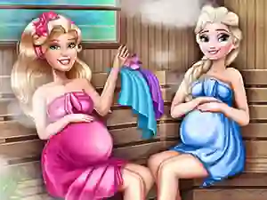 Игра Cute Mommies Pregnant Sauna онлайн