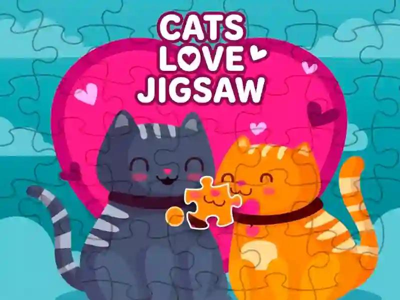 Игра Cats love jigsaw онлайн
