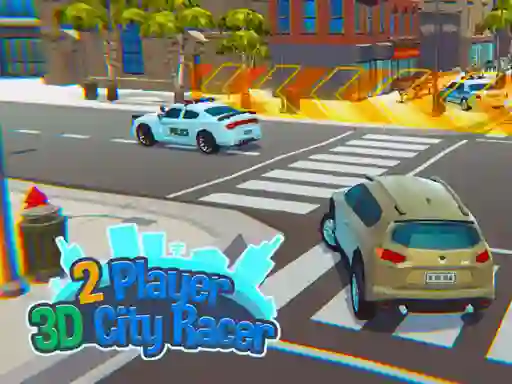 Игра 2 Player 3D City Racer онлайн