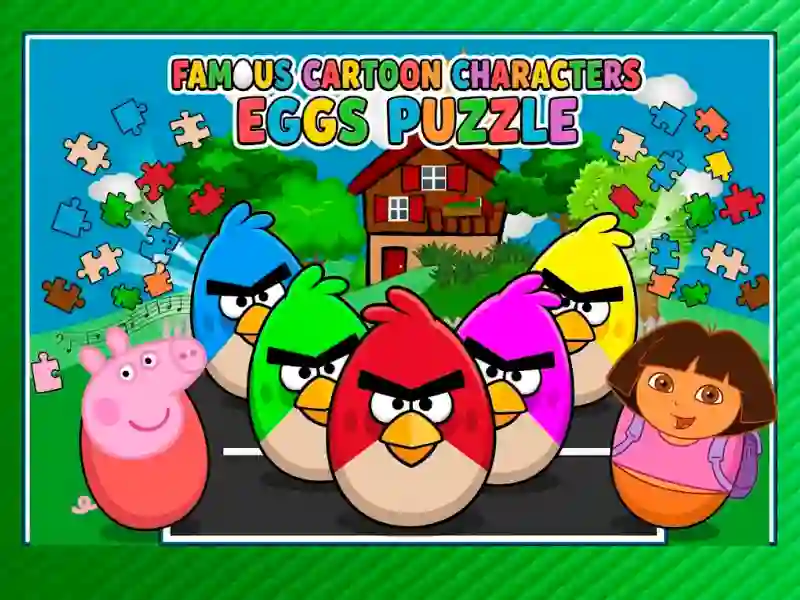 Игра Famous Cartoon Characters Eggs онлайн