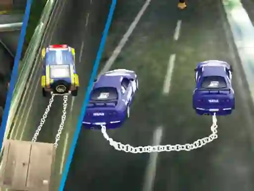 Игра Chained Impossible Driving Police Cars онлайн