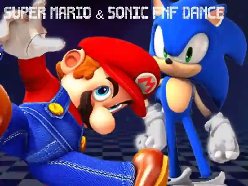 Игра Super Mario & Sonic FNF Dance онлайн