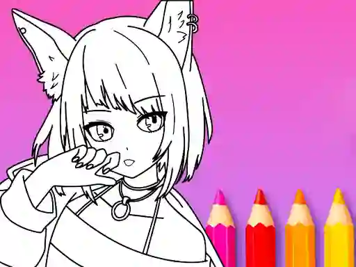 Игра Anime Manga Coloring Book онлайн
