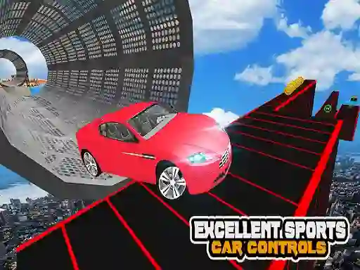 Игра Mega Car Ramp Impossible Stunt онлайн
