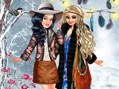Игра Boho Winter With Princess онлайн