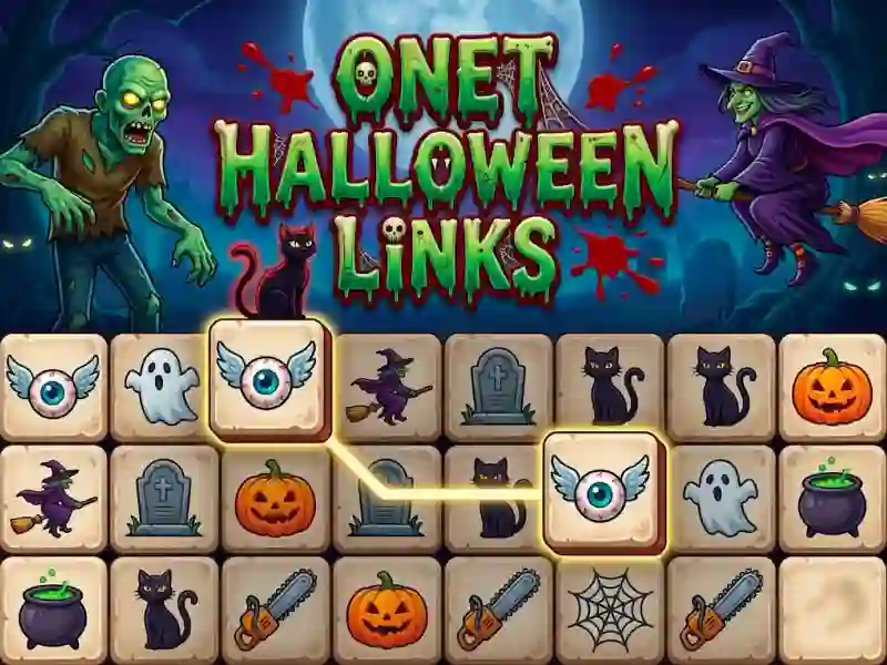 Игра ONet Halloween Links онлайн