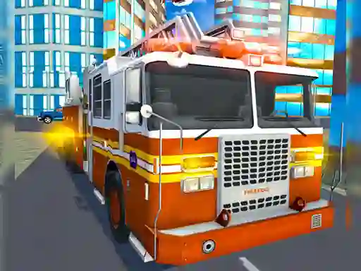 Игра Fire City Truck Rescue Driving Simulator онлайн