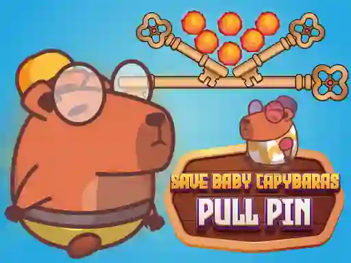 Игра Save Baby Capybaras Pull Pin онлайн