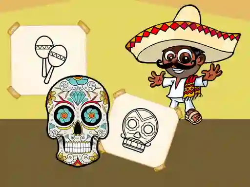 Игра Crazy Mexican Coloring онлайн