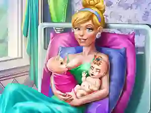 Игра Cinderella Twins Birth онлайн