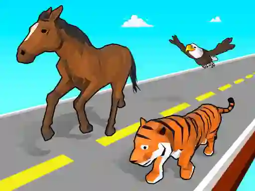 Игра Animal Transform Race онлайн