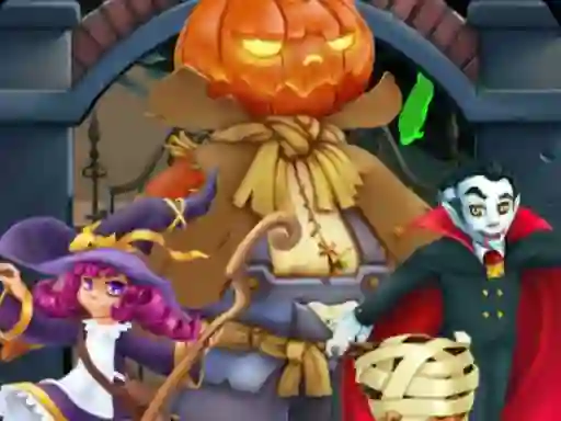 Игра Halloween Jigsaw Deluxe онлайн