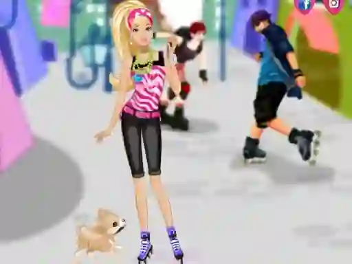 Игра Barbie on roller skates онлайн
