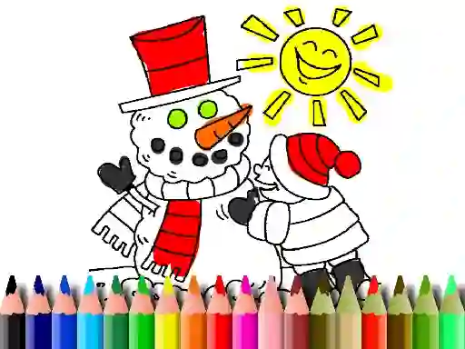 Игра Back To School: Winter Time Coloring онлайн