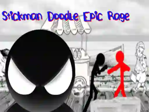 Игра Stickman Doodle Epic Rage онлайн