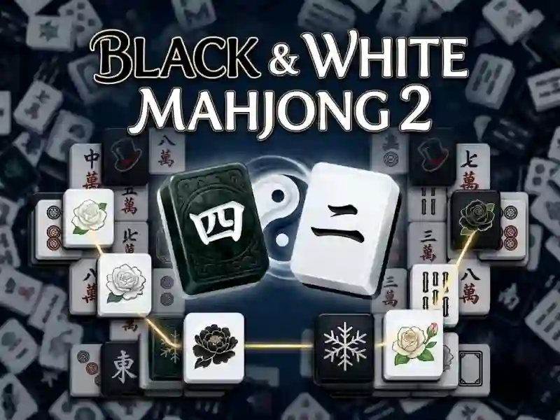 Игра Black & White Mahjong 2 онлайн