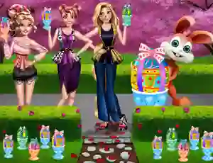 Игра Girls Easter Chocolate Eggs онлайн